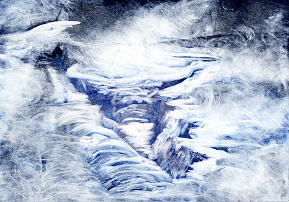 Crevass, Glacier des Boissons, Mt Blanc
