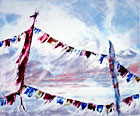 Prayer Flags, Lam Pokri, Sikkim Himalaya II	