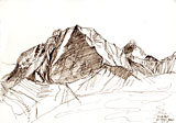 Island Peak from Dusum stupa