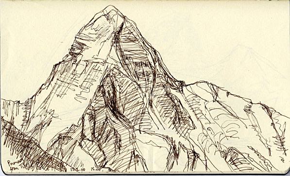 Pumori from Thukla Col